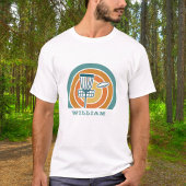 Kleurrijke Retro Disc Golf T-shirt