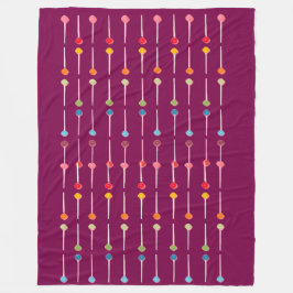 Kleurrijke Retro Dot Patroon Gooi Bla Fleece Blank Deken