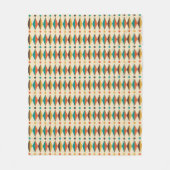 Kleurrijke Retro Driehoekige Vormen Fleece Deken (Voorkant)