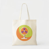 Kleurrijke Retro Elektrische Fan Zomer Pop Art Tote Bag (Voorkant)