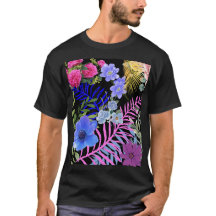 Kleurrijke Retro Floral Fern Bontanical gebladerte