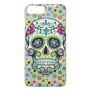 Kleurrijke retro Floral Sugar Skull Case-Mate iPhone Case