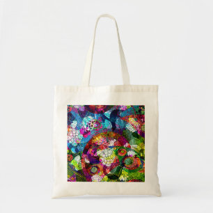  & Kleurrijke Retro Flower Bag Tote Bag
