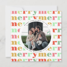 Kleurrijke Retro foto Vrolijk Kerstfeest