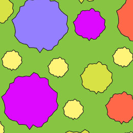 Kleurrijke Retro funky geometrische polka dot Canv Tote Bag