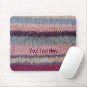 kleurrijke retro gebreide strepen leuk muismat (Met muis)