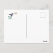 Kleurrijke Retro Gelukkig Nieuwjaar Briefkaart (Achterkant)