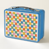 Kleurrijke retro geruit gepersonaliseerd (Achterkant)