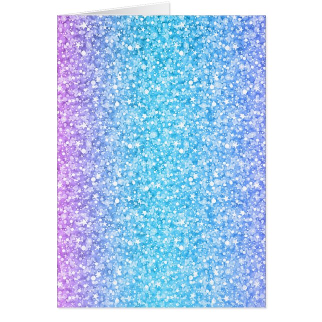 Kleurrijke retro Glitter en Sparkles (Voorkant)