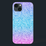 Kleurrijke retro Glitter en Sparkles iPhone 13 Hoesje<br><div class="desc">Elegant eenvoudige kleurrijke retro glitter en sparkles. Roze groene en blauwe verlooptonen glitter.</div>