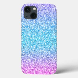 Kleurrijke retro Glitter en Sparkles iPhone 13 Hoesje
