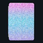 Kleurrijke retro Glitter en Sparkles iPad Mini Cover<br><div class="desc">Elegant eenvoudige kleurrijke retro glitter en sparkles. Roze groene en blauwe verlooptonen glitter.</div>