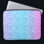 Kleurrijke retro Glitter en Sparkles Laptop Sleeve<br><div class="desc">Elegant eenvoudige kleurrijke retro glitter en sparkles. Roze groene en blauwe verlooptonen glitter.</div>