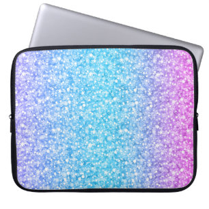 Kleurrijke retro Glitter en Sparkles Laptop Sleeve