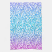 Kleurrijke retro Glitter en Sparkles Theedoek (Verticaal)