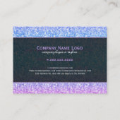 Kleurrijke Retro Glitter & Sparkles 2a Visitekaartje (Achterkant)