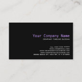 Kleurrijke Retro Glitter & Sparkles Patroon Visitekaartje (Achterkant)