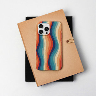 Kleurrijke Retro Golven Vintage iPhone 16 Pro Hoesje