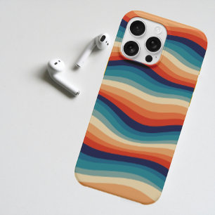 Kleurrijke Retro Golven Vintage iPhone 16 Pro Hoesje