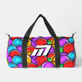 Kleurrijke Retro Golvende Pop Art Gepersonaliseerd Plunjezak