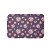 Kleurrijke retro groovy disco patroon badmat (Voorkant)