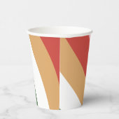 Kleurrijke Retro Groovy en heldere kerst Papieren Bekers (Rechts)