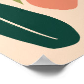 Kleurrijke Retro Groovy Flower Market Wall Art Poster (Hoek)