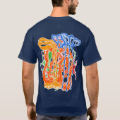Kleurrijke Retro Groovy Funky Abstracte Droom T-shirt (Achterkant)