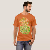 Kleurrijke Retro Groovy Funky Abstracte Droom T-shirt (Voorkant volledig)