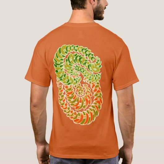 Kleurrijke Retro Groovy Funky Abstracte Droom T-shirt (Achterkant)