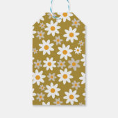 Kleurrijke Retro Groovy Peace Love Joy Holiday Cadeaulabel (Achterkant)