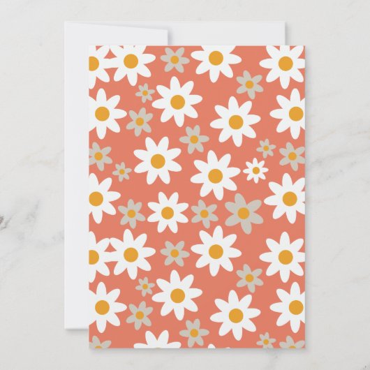 Kleurrijke Retro Groovy Peace Love Joy Holiday Kaart (Achterkant)