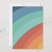 Kleurrijke Retro Groovy Regenboog 30e Verjaardag Kaart (Achterkant)