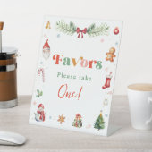 Kleurrijke retro gunsten neem een verjaardag reclamebord met voetstuk (Insitu)