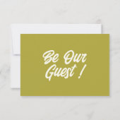 Kleurrijke Retro Heldere Unieke Moderne Bruiloft RSVP Kaartje (Achterkant)