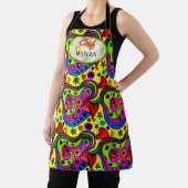 Kleurrijke Retro Hippie Esthetisch Schort (Insitu)