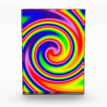 Kleurrijke Retro Hippie Spiraal Regenboog Draaikol