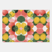 Kleurrijke retro inpakpapier vel (Voorkant 3)