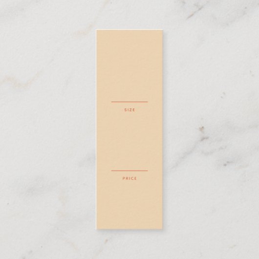 Kleurrijke Retro Merk Product Hangende Label (Achterkant)