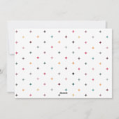 Kleurrijke Retro Merry en Bright Photo Schattigee Feestdagenkaart (Achterkant)