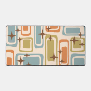 Kleurrijke Retro Mid Century Modern Atomic Abstrac Bureaumat