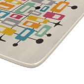Kleurrijke Retro Mid Century Modern Atomic Abstrac Snijplank (Hoek)