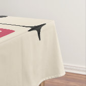 Kleurrijke Retro Mid Century Modern Atomic Abstrac Tafelkleed (Voorbeeld)