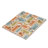 Kleurrijke Retro Mid Century Modern Atomic Abstrac Tegeltje (Zijkant)