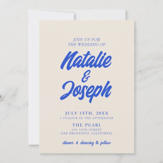 Kleurrijke Retro Minimale Heldere Vette Moderne Hu Kaart (Voorkant)