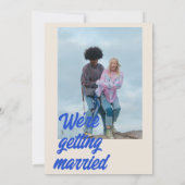 Kleurrijke Retro Minimale Heldere Vette Moderne Hu Kaart (Achterkant)