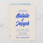 Kleurrijke Retro Minimale Heldere Vette Moderne Hu Kaart (Voorkant / Achterkant)