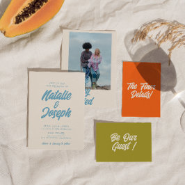 Kleurrijke Retro Minimale Heldere Vette Moderne Hu Kaart