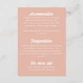 Kleurrijke Retro Minimale Plezier Moderne Bruiloft Informatiekaartje (Voorkant)