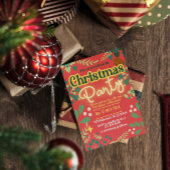 Kleurrijke retro moderne kerst botanische kaart